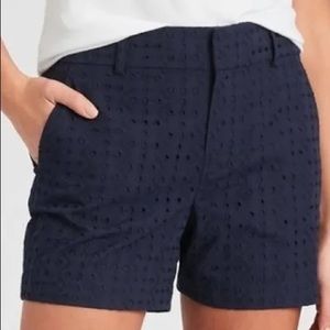 Banana Republic 4” Eyelet Shorts